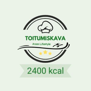Atom Lifestyle Toitumiskava 2400 kcal